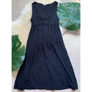 Splendid💕Black Modal Cotton Knit Midi Dress Small